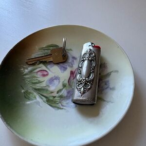 Tiny lil Vintage Floral Decorative Plate